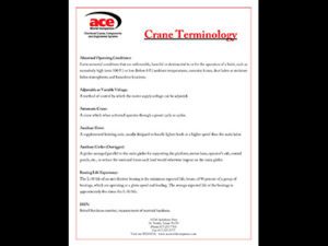 Crane Terminology
