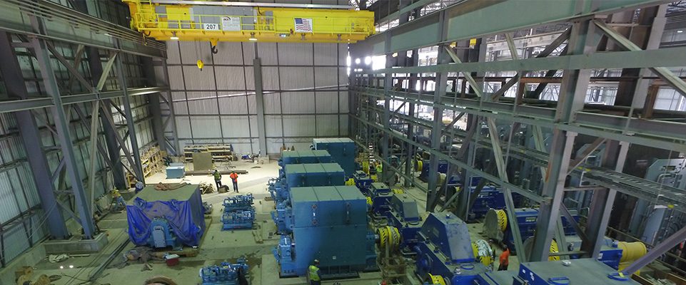 Bridge Crane in Steel Mill